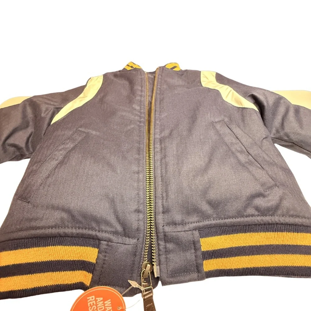 Toddler Boys 3T Varsity Jacket | Sherpa Lined | Water Resistant - Picture 4 of 7